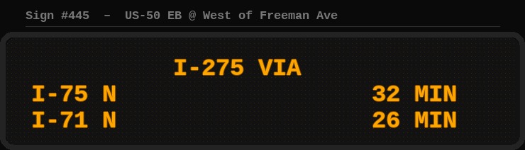 Sign 445