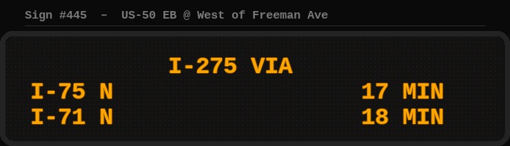 Sign 445